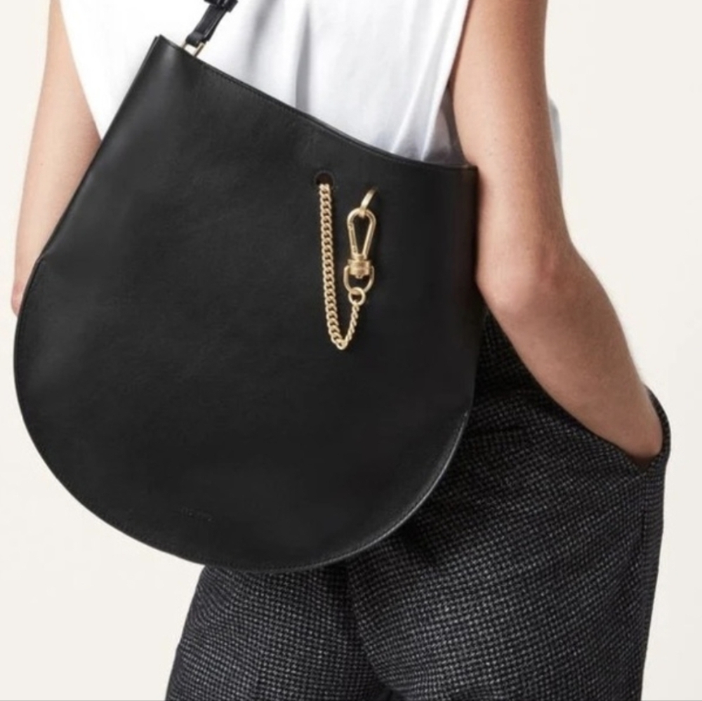 All Saints Bald Python Leather Bag